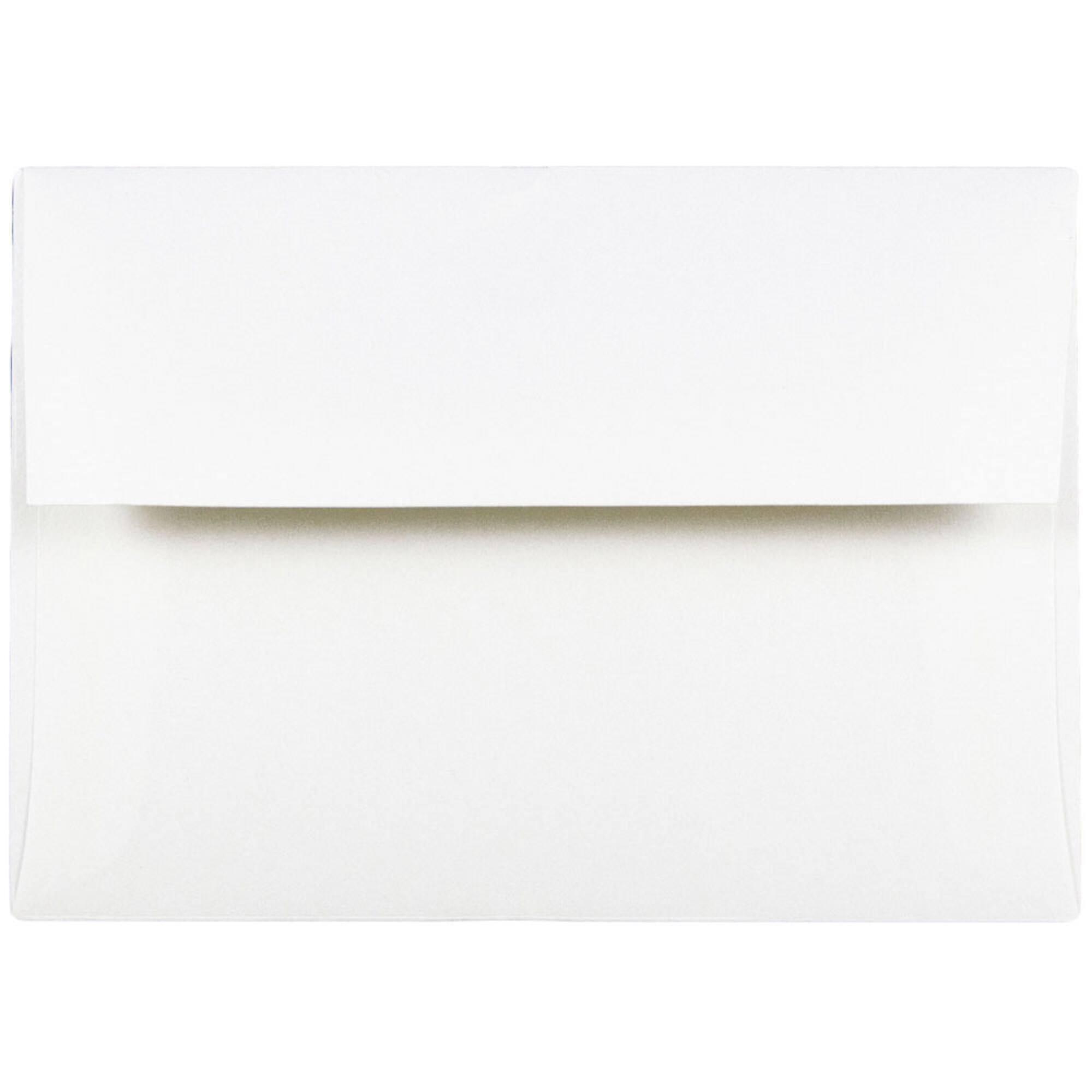 JAM Paper A2 Bright White Wove Strathmore Invitation Envelopes